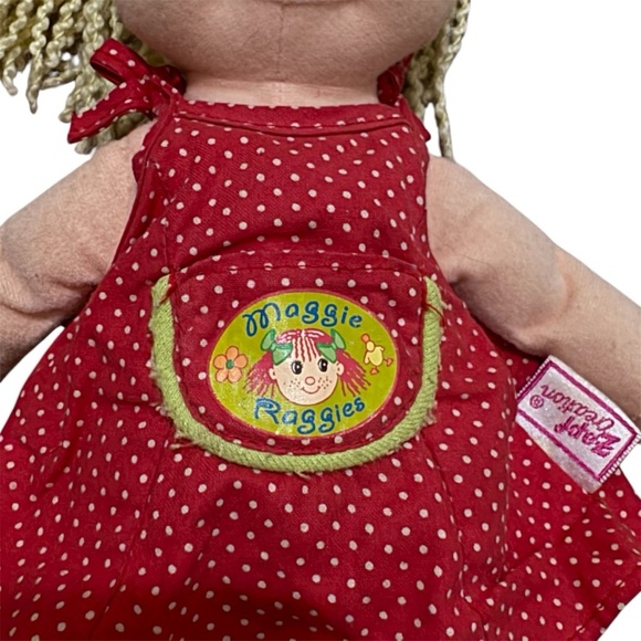 Vintage 2000s Maggie Raggies Soft Plush Toy Girl Doll Yarn Zapf Creation Germany - Picture 3 of 6